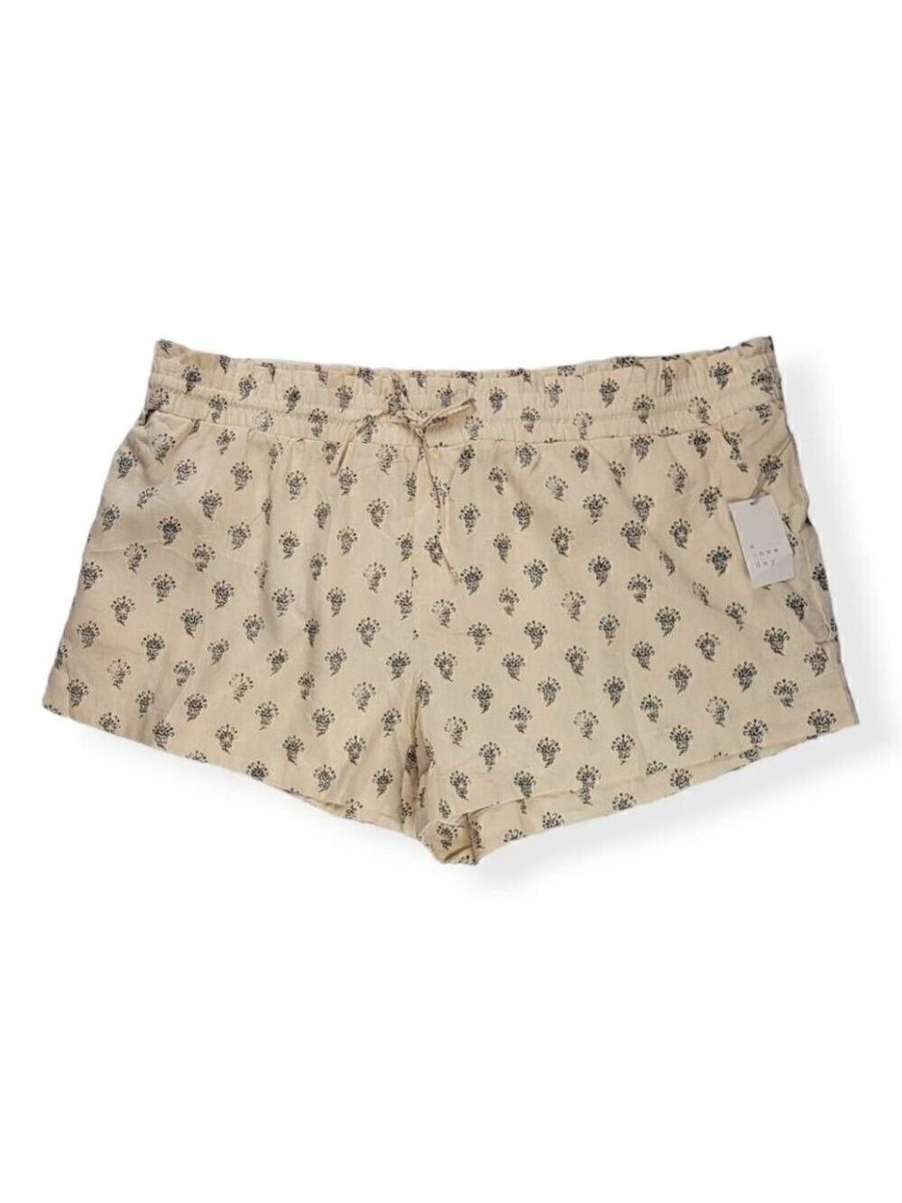 A new day Pull On Linen Blend Shorts  3X
